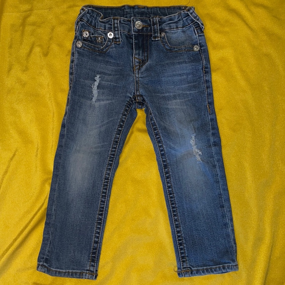 Distressed True Religion Jeans